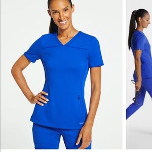 ROYAL BLUE JAANUU SCRUB TOP